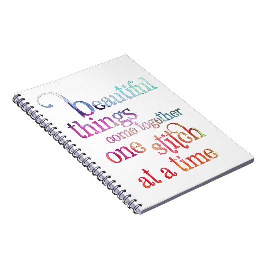 Nähstich-Notebook Notizblock (Rechte Seite)