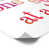 Nähstich Poster (Ecke)