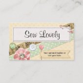 Nähstifte, Tasten und Shabby Chic mit Multifunktio Visitenkarte (Vorderseite)