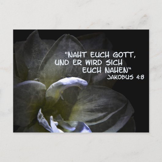 Naht euch Gott Postkarte (Vorderseite)