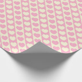 NAHT ÜBEREINSTIMMEND: Valentinsgruß Herz Streifen Geschenkpapier (Ecke)