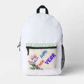 Nähtasche Bedruckter Rucksack (Vorderseite)