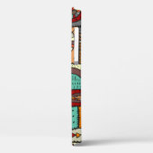 Nähte Stoffe in einem Patchwork-Stil. ethnisch Case-Mate iPhone Hülle (Rückseite / Links)