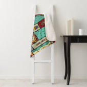 Nähte Stoffe in einem Patchwork-Stil. ethnisch Sherpadecke (Beispiel)