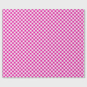Nähte übereinstimmen: Pink und White Gingham Wrapp Geschenkpapier (Flach)