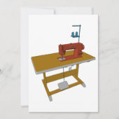 Nähtisch und Maschine Einladung (Vorderseite)