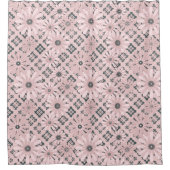 Nahtlos abstrakt, modern kariert, kariert duschvorhang (Vorderseite)