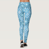 Nahtlos abstrakt, modern, kariert, kariert leggings (Rückseite)