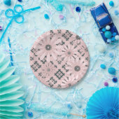 Nahtlos abstrakt, modern kariert, kariert pappteller (Party)