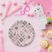 Nahtlos abstrakt, modern kariert, kariert pappteller (Party)