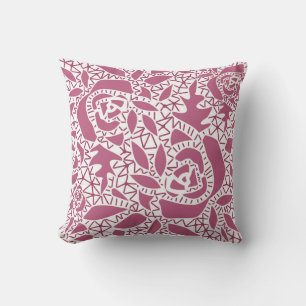 Nahtlos abstrakte Spitze romantische Retro Vintag Kissen