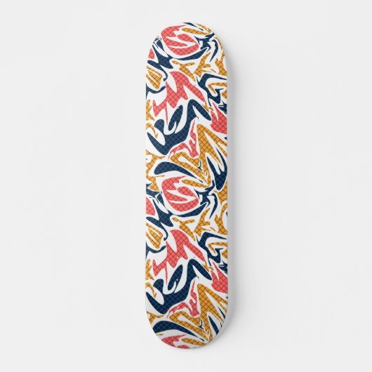 Nahtlos abstrakter Pinselstrich Skateboard (Vorne)