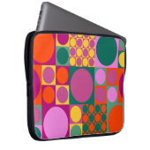 Nahtlos abstraktes geometrisches Hintergrundmuster Laptopschutzhülle (Vorne Rechts)