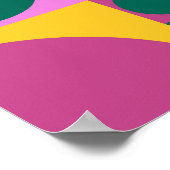 Nahtlos abstraktes geometrisches Hintergrundmuster Poster (Ecke)