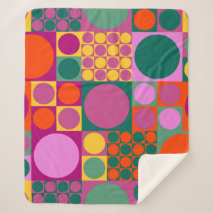 Nahtlos abstraktes geometrisches Hintergrundmuster Sherpadecke