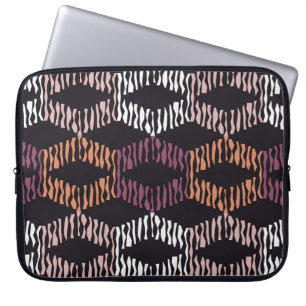 Nahtlos abstraktes geometrisches Muster. Streifen. Laptopschutzhülle