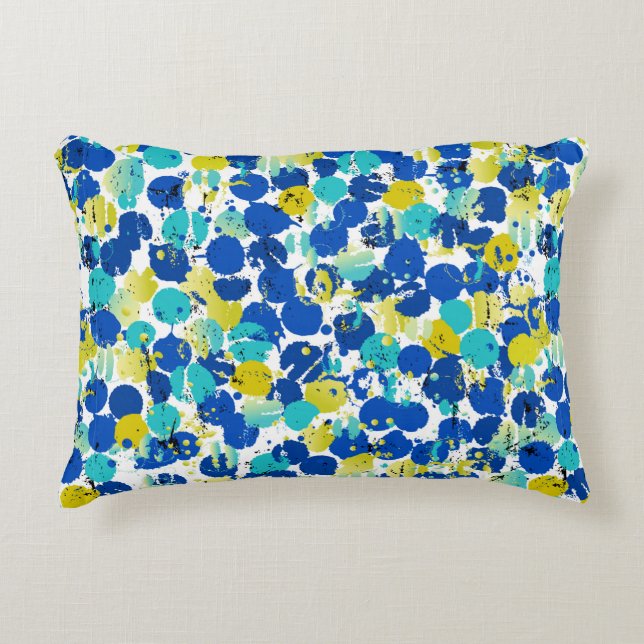 nahtlos abstraktes Hintergrundmuster mit Pracht Dekokissen (Vorderseite)