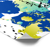 nahtlos abstraktes Hintergrundmuster mit Pracht Poster (Ecke)