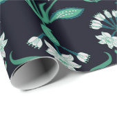 nahtlos abstraktes Jugendstil-Blumenmuster Geschenkpapier (Rolleneckpunkt)