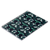 nahtlos abstraktes Jugendstil-Blumenmuster Notizblock (Linke Seite)