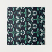 nahtlos abstraktes Jugendstil-Blumenmuster Wandteppich (Vorderseite (Horizontal))
