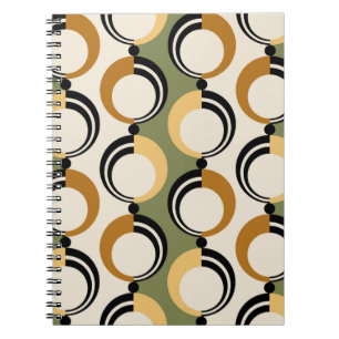 Nahtlos abstraktes Kettenmuster. Vintage-Design, f Notizblock