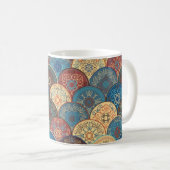 Nahtlos abstraktes Muster der trendigen bunten Abs Kaffeetasse (VorderseiteRechts)