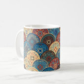Nahtlos abstraktes Muster der trendigen bunten Abs Kaffeetasse (Vorderseite Links)