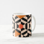 Nahtlos abstraktes Muster geometrischer Formen. Ge Kaffeetasse (VorderseiteRechts)