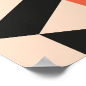 Nahtlos abstraktes Muster geometrischer Formen. Ge Poster (Ecke)