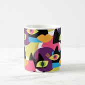 Nahtlos abstraktes Vintages Muster mit abstraktem  Kaffeetasse (Mittel)