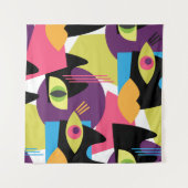 Nahtlos abstraktes Vintages Muster mit abstraktem Wandteppich (Vorderseite (Horizontal))