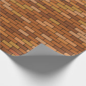 Nahtlos Altes Backsteingebäude mit Vignette. Geschenkpapier (Ecke)