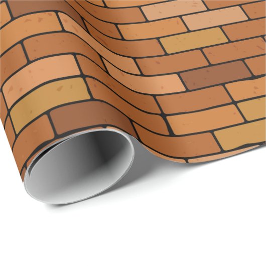 Nahtlos Altes Backsteingebäude mit Vignette. Geschenkpapier (Rolleneckpunkt)