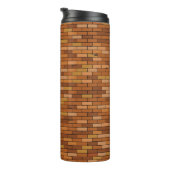 Nahtlos Altes Backsteingebäude mit Vignette. Thermosbecher (Nach rechts gedreht)