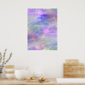 nahtlos blau, rosa, gelb poster (Küche)