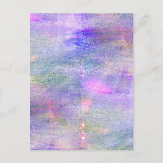 nahtlos blau, rosa, gelb postkarte (Vorderseite)