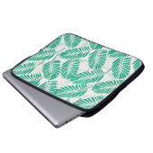 Nahtlos blumengeschmückte, natürliche abstrakte Mu Laptopschutzhülle (Vorne Knopf)
