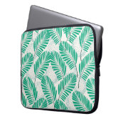 Nahtlos blumengeschmückte, natürliche abstrakte Mu Laptopschutzhülle (Vorderseite Links)