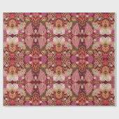 Nahtlos dekoratives, chaotisches Blumenmuster Geschenkpapier (Flach)