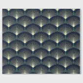 Nahtlos elegantes geometrisches Muster. Blue Art D Geschenkpapier (Flach)