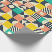 nahtlos geometrisch farbiges Muster Geschenkpapier (Ecke)