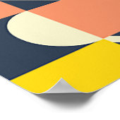 nahtlos geometrisch farbiges Muster Poster (Ecke)