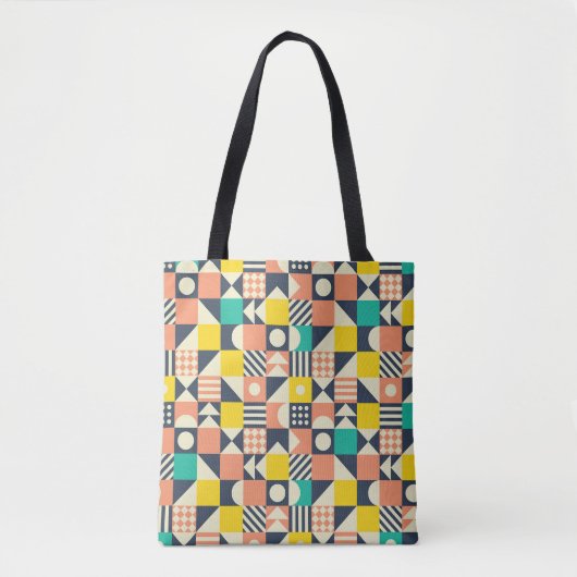 nahtlos geometrisch farbiges Muster Tasche (Vorderseite)