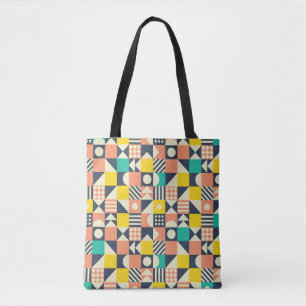 nahtlos geometrisch farbiges Muster Tasche
