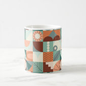 Nahtlos geometrisches, abstraktes Mosaikmuster. Kaffeetasse (Mittel)