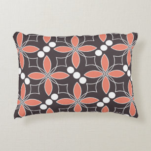 Nahtlos geometrisches Muster mit Blume. kunst. Dekokissen