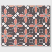 Nahtlos geometrisches Muster mit Blume. kunst.  Geschenkpapier (Flach)