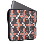 Nahtlos geometrisches Muster mit Blume. kunst. Laptopschutzhülle (Vorne Rechts)