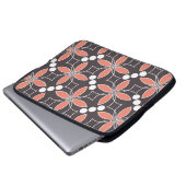 Nahtlos geometrisches Muster mit Blume. kunst. Laptopschutzhülle (Vorne Knopf)